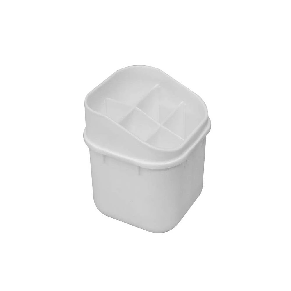 Porta Cubiertos Con Tapa y Divisiones Blanco Europlast - Imagen 4