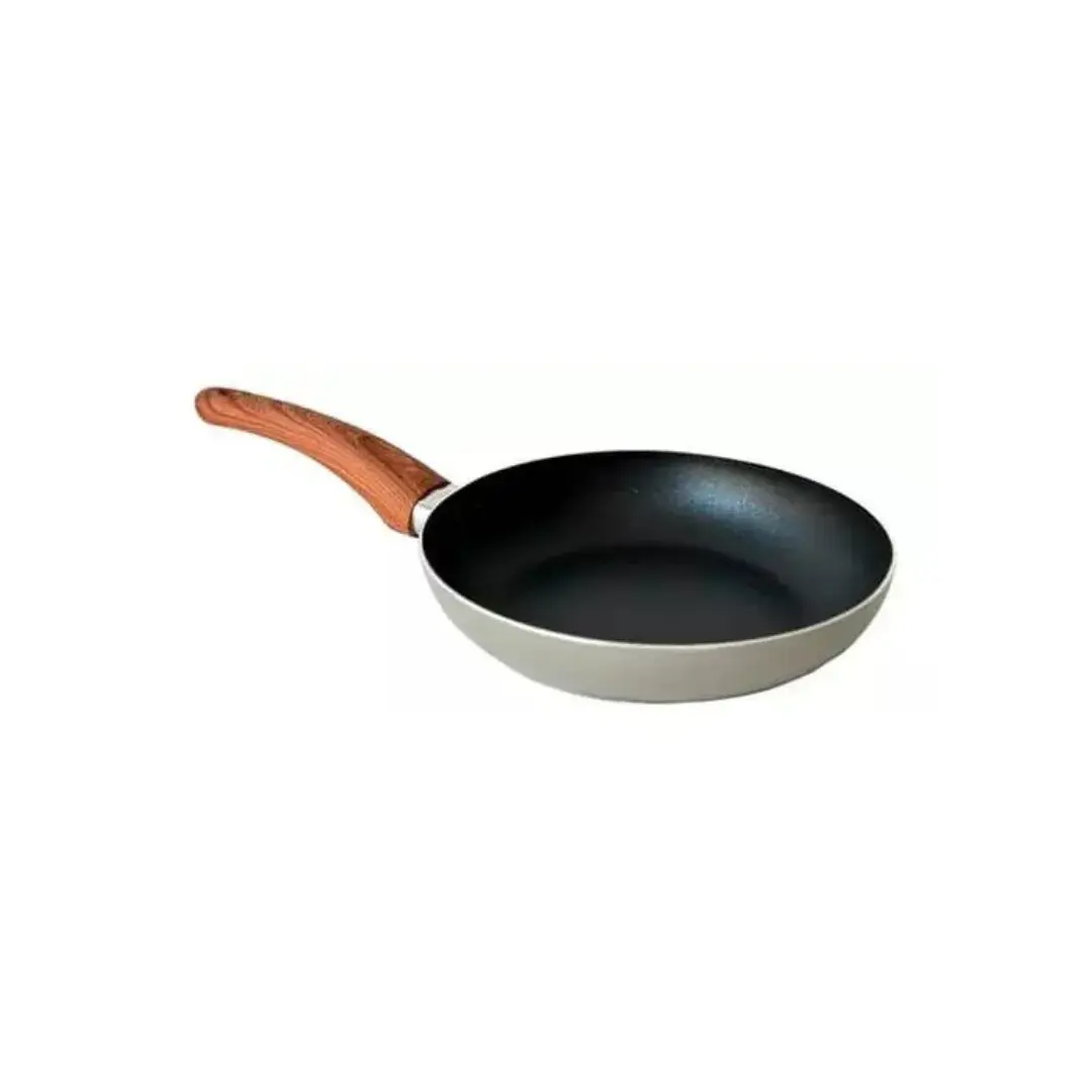 SARTEN CAROL GRIS 28C ANTIADHERENTE MANGO SIMIL MADERA