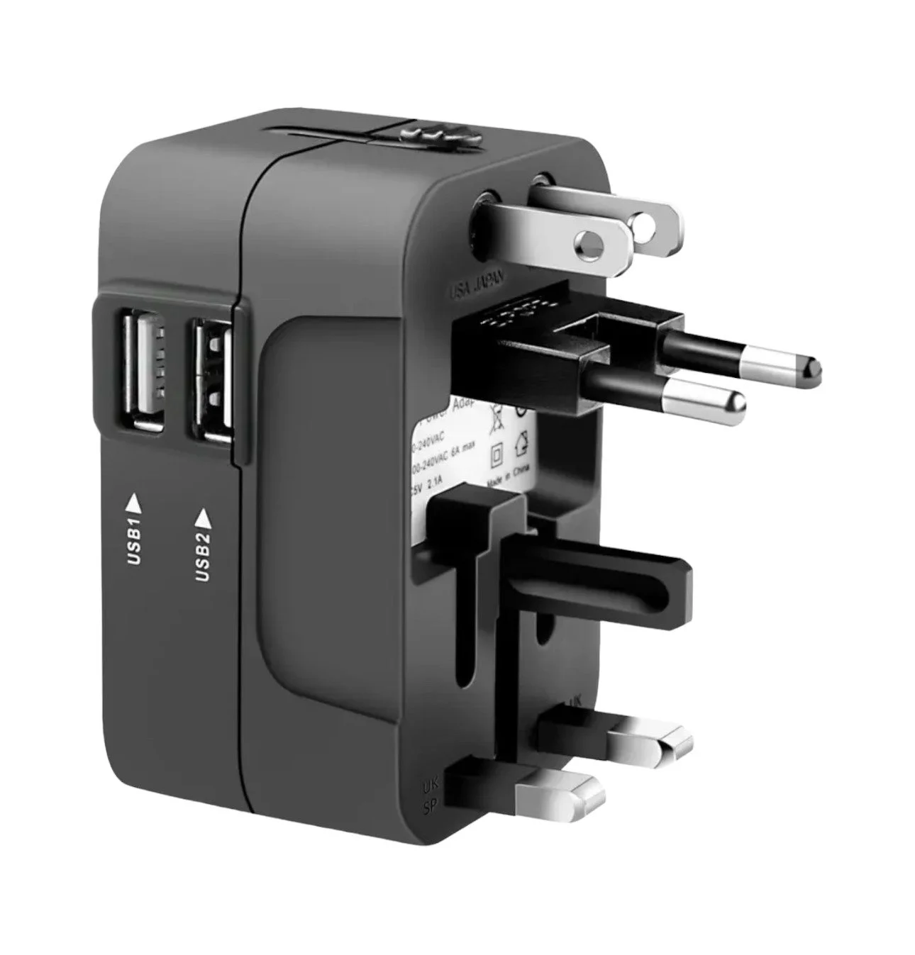 Caja Master Adaptador de Enchufe Viaje Universal Europa Reino Unido Estados Unidos Australia (25 Piezas) - Imagen 5