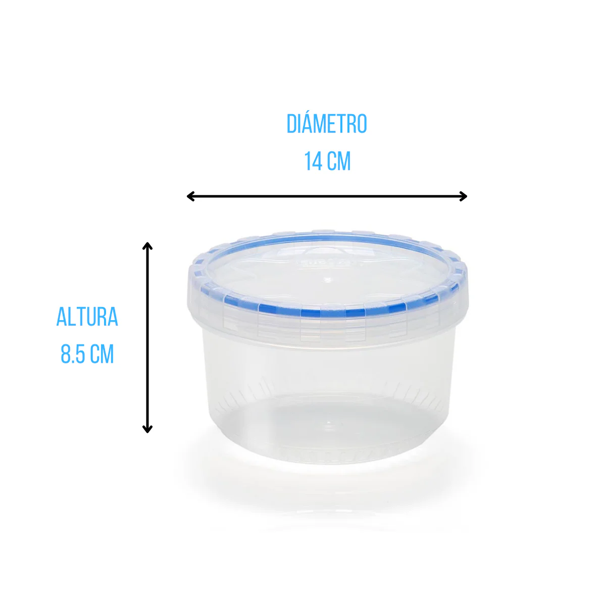 Recipiente Hermético 900 ml de Plástico con Taparrosca Super Sello 1566 Cubasa - Imagen 3